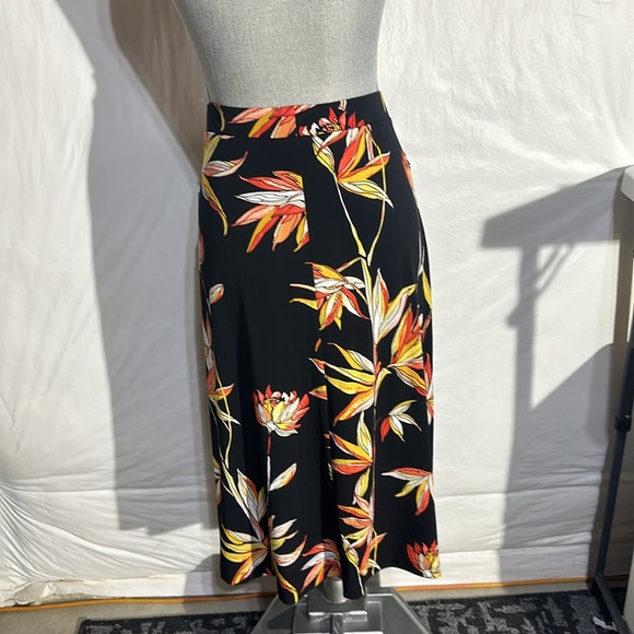 Kasper Floral Print Skirt - Size L - Picture 4 of 9